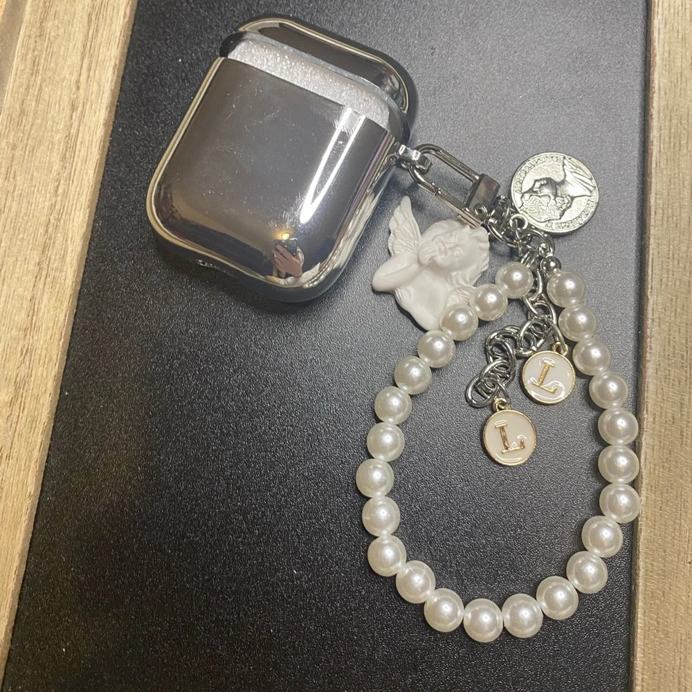 Airpod Case Cover for Apple Airpods 1 & 2 With angel Charm